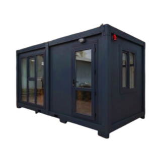 Blackoffice – Bureau Conteneur Premium Anthracite 12 m²