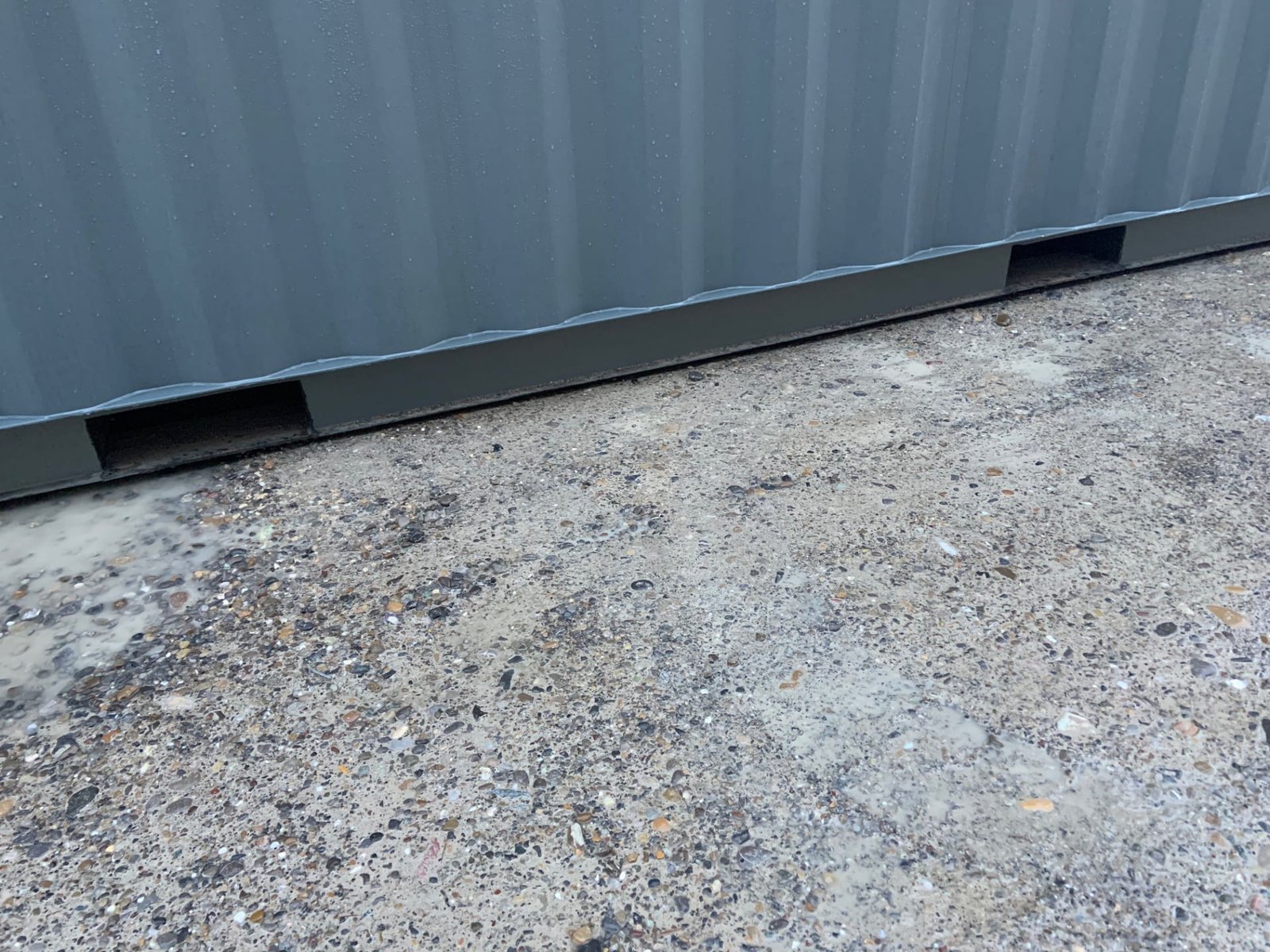 Conteneur maritime High Cube 20 pieds Gris Souris