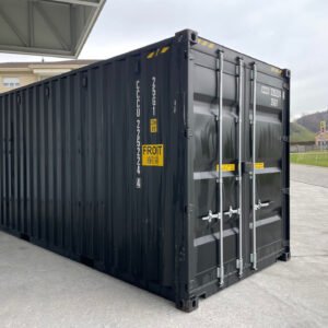  Conteneur maritime High Cube 20 pieds Double Porte Noir